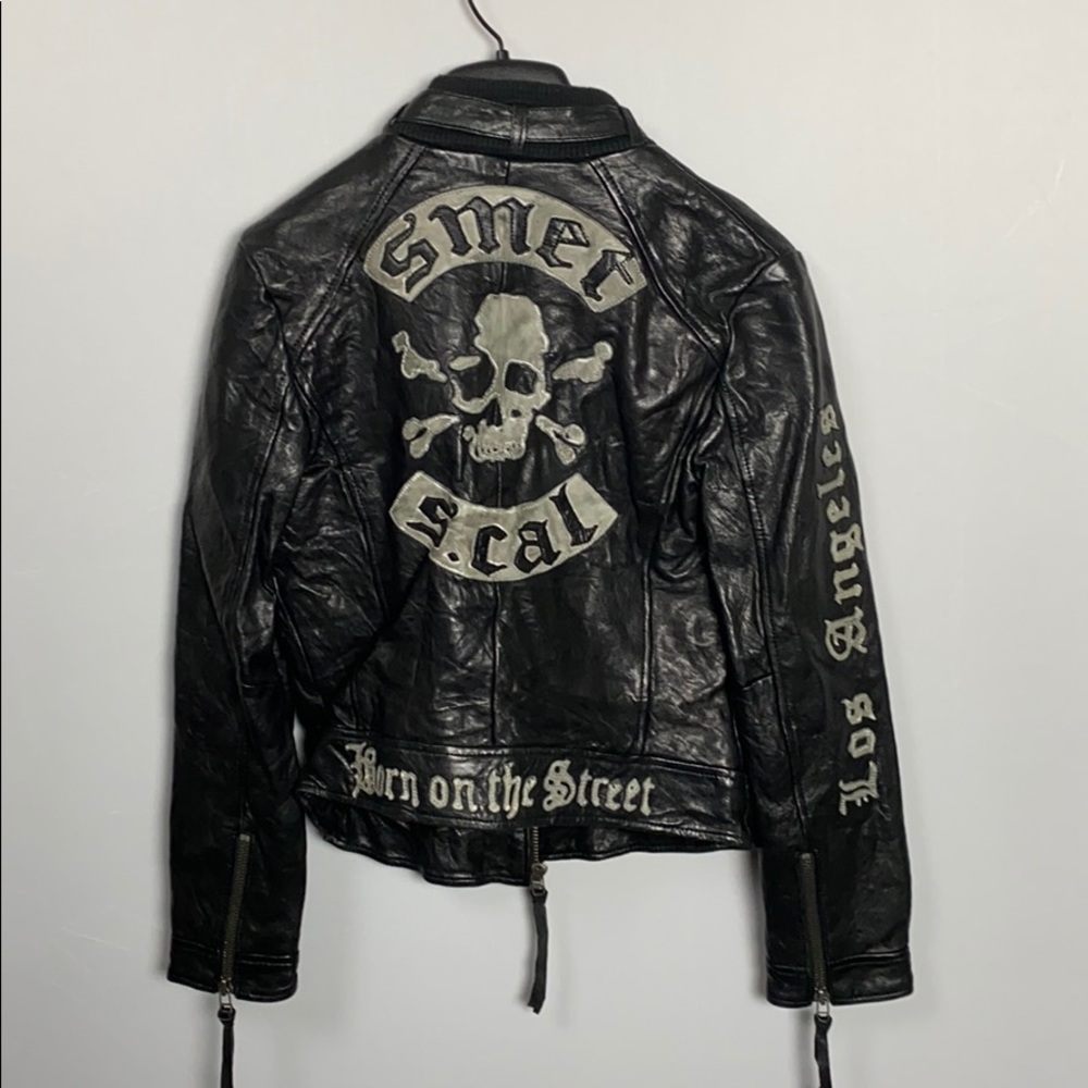 Smet Leather Jacket by Christian Audigier